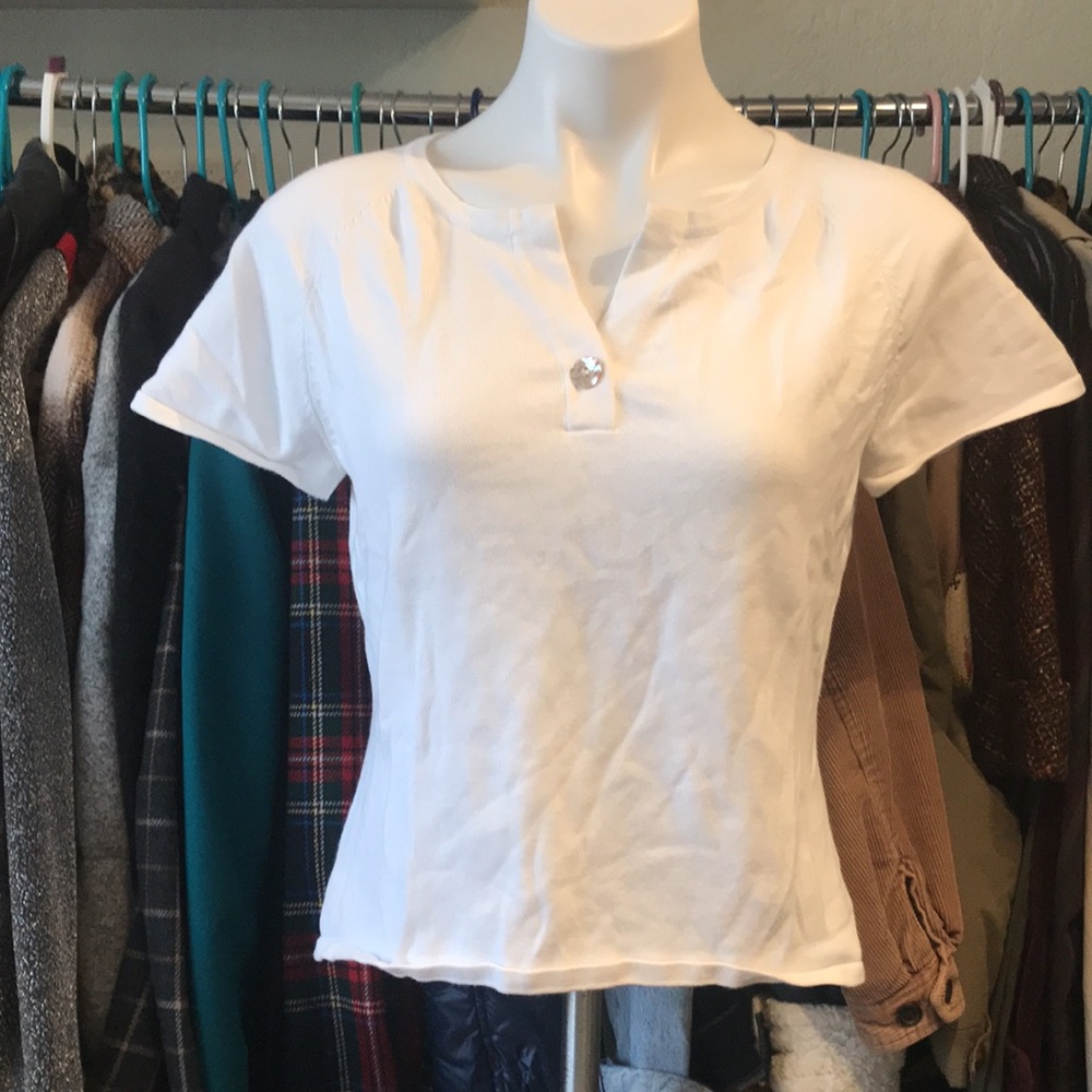 Vintage 90s Classic White Women's Top